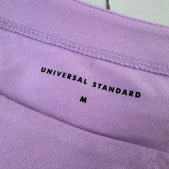 Universal Standard Lilac Geneva Dress Stretch Pima One-Shoulder Medium 18/20 - Picture 12 of 16